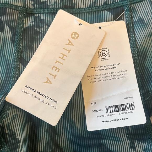 Athleta Rainier Printed Tight NWT - Picture 2 of 4
